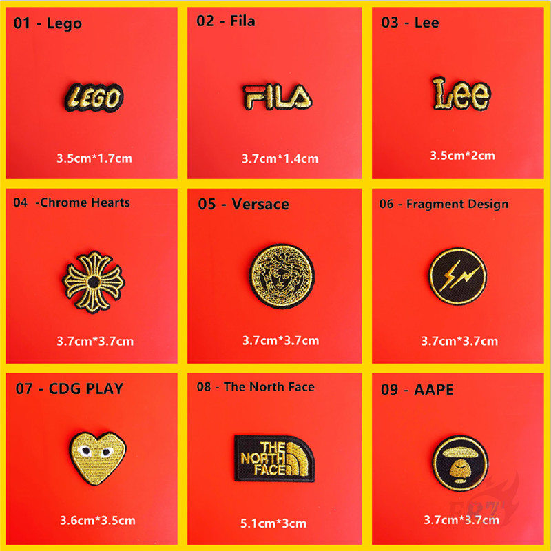 Miếng dán ủi quần áo hình logo thu nhỏ 03 tiện dụng