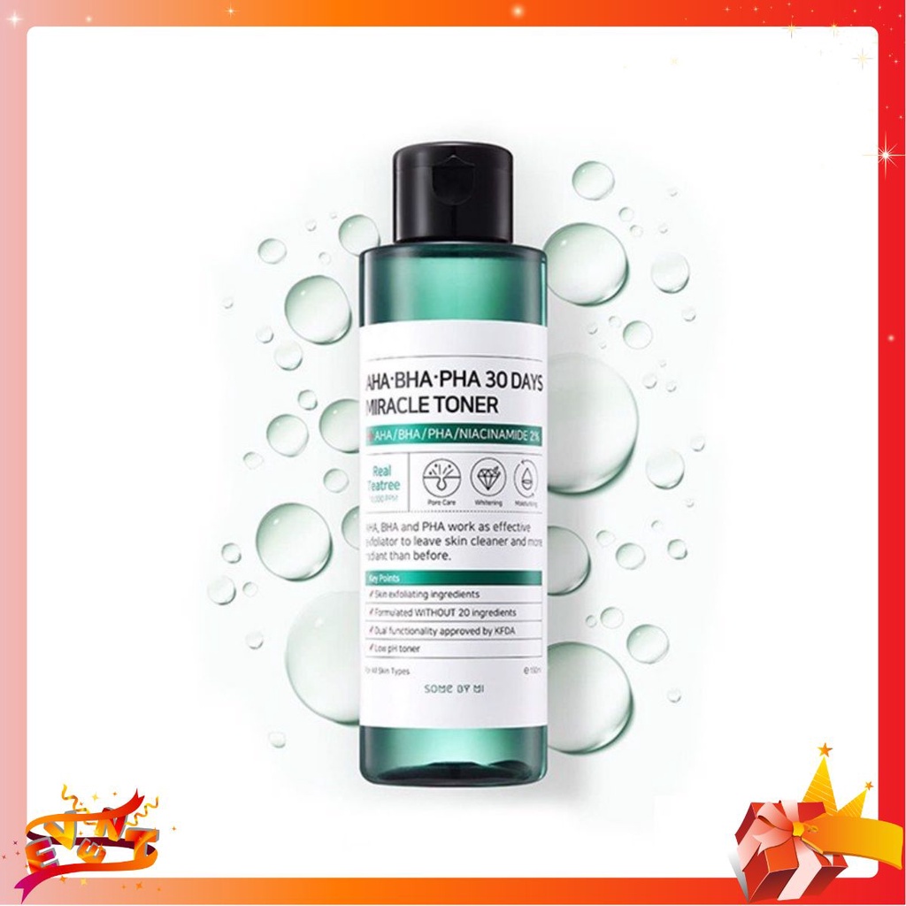 Toner Dưỡng Ẩm Làm Sạch Some By Mi AHA BHA PHA 30 Days Miracle Toner ɱ√ρ