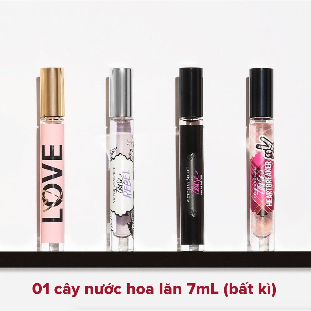 Nước hoa Mini Tease, Rebel, Glam, Bombshell, Intense, Holidays, Love, Heavenly.. Victoria's Secret