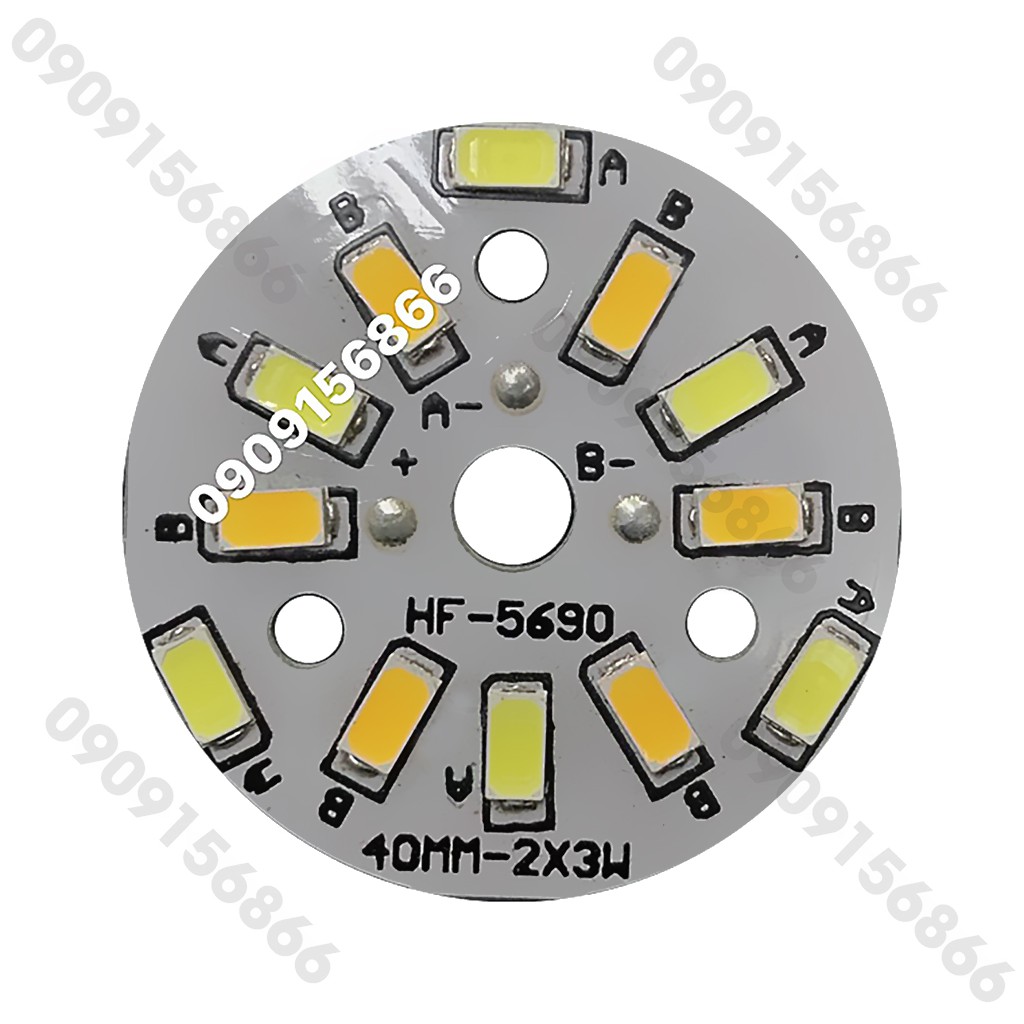 Led vỉ tròn 3w - 3 màu