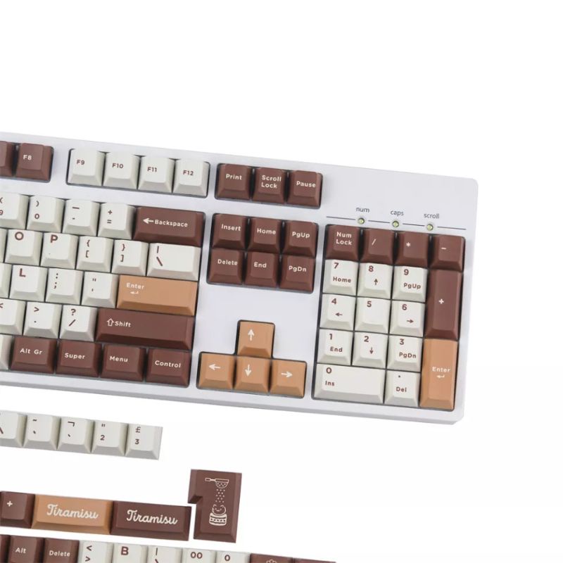 Keycap cherry cho bàn phím cơ Tiramisu 165 nút - tặng kèm keypuller