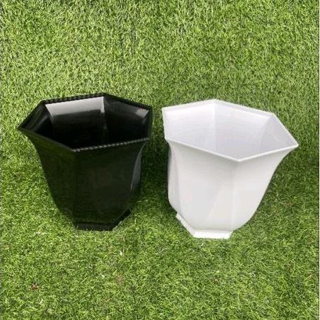 (size trung 28x25cm) Chậu nhựa Linh Lan tráng bóng giả sứ siêu sang xịn cho trồng hoa, cây cảnh đẹp lung linh