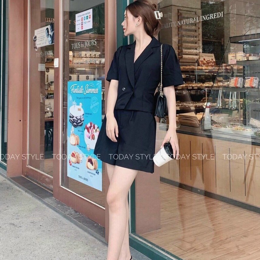 Set bộ vest đùi dễ thương đi chơi dự tiệc LP Fashion