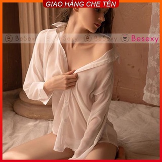 Áo Sơ Mi Voan Nữ Áo Sơ Mi Ngủ