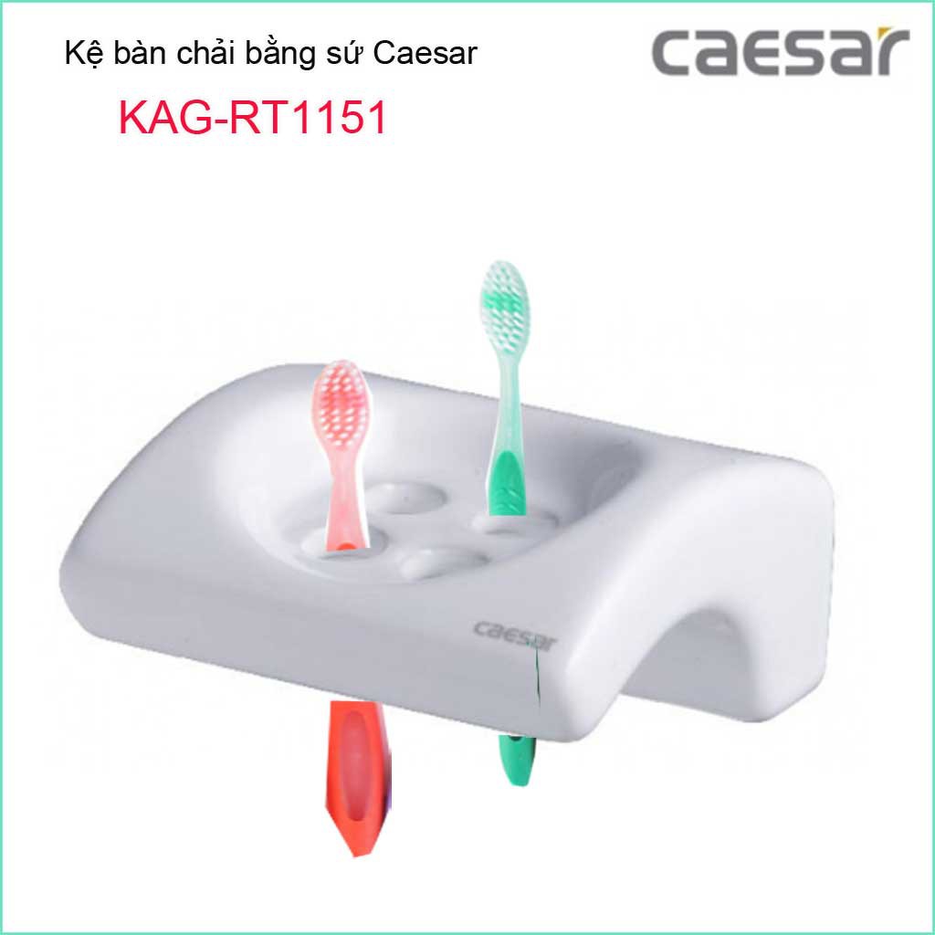 Kệ sứ phòng tắm, dĩa đựng ly Caesar KAG-RT1151