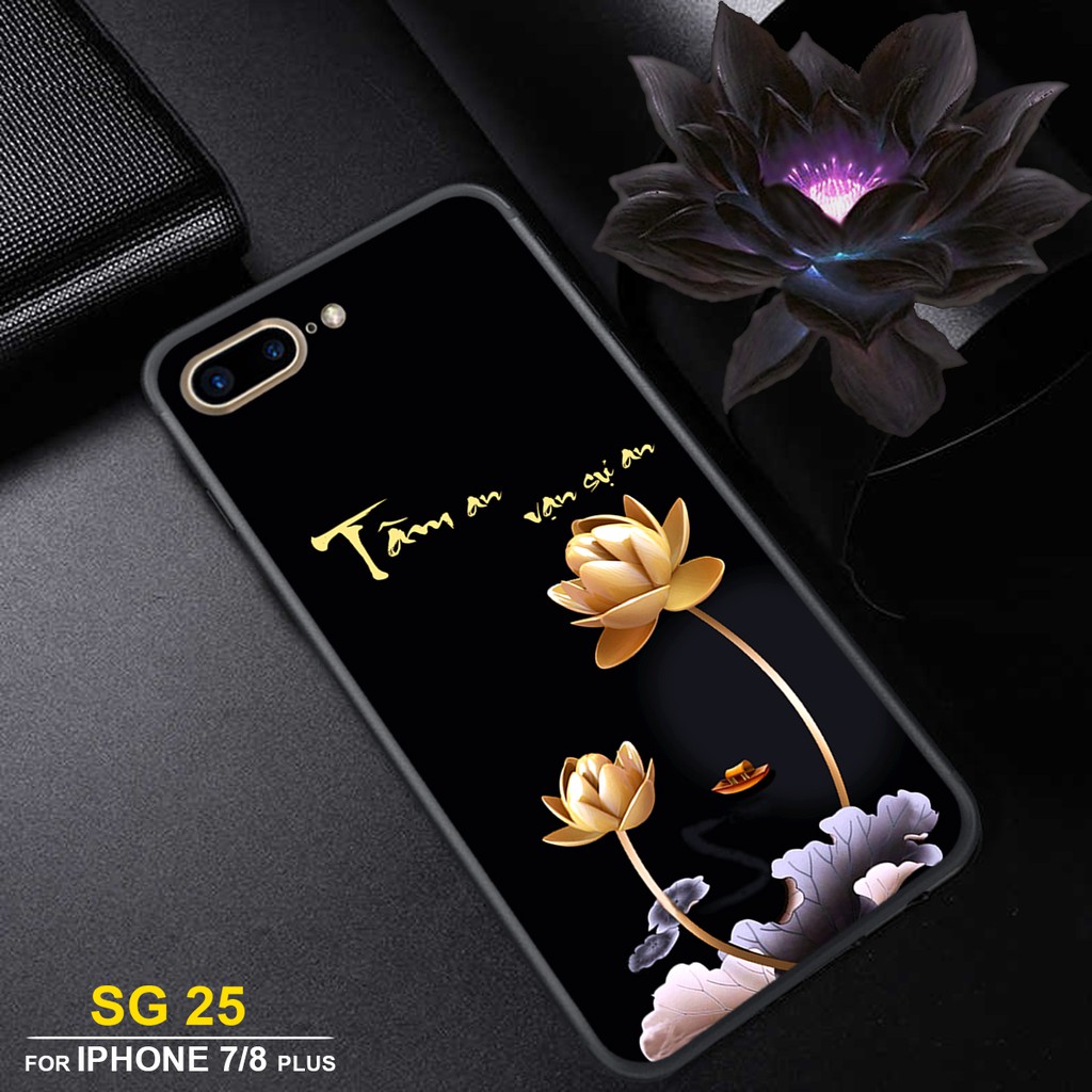 Ốp kính cường lực IPHONE 7plus_8plus Ốp điện thoại cao cấp Son Store