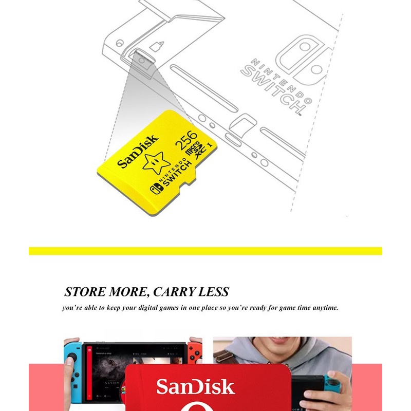 Thẻ nhớ Micro SD tốc độ cao cho Nintendo Switch