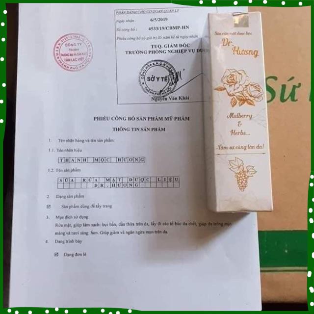 Rửa mặt đr hương tmh