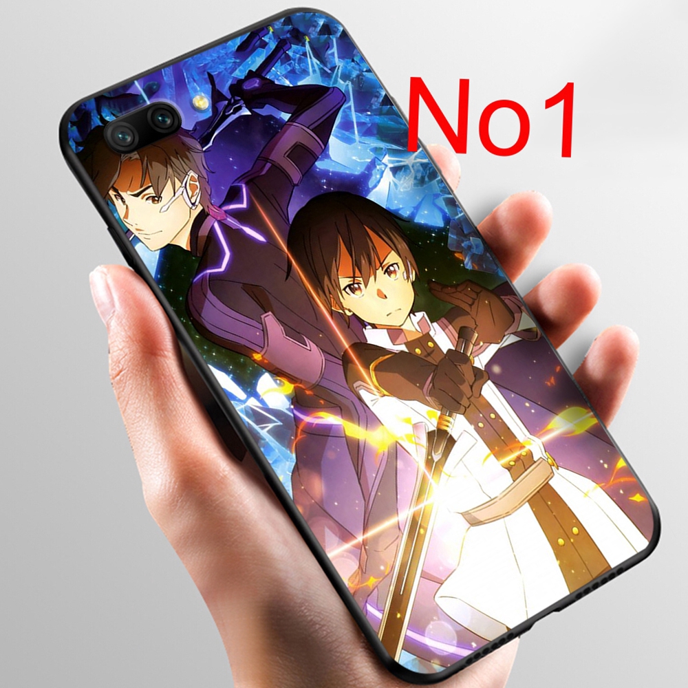 Ốp Lưng Sword Art Online Nhiều Mẫu Mã Cho Điện Thoại Huawei Honor 8 9 10 Lite 8x 8c Note 10 47no