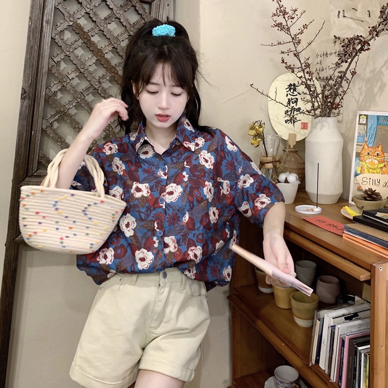 Áo Sơ Mi Nữ Ngắn Tay Phong Cách Hồng Kông Hàng Mới Dành Cho Mùa Hè