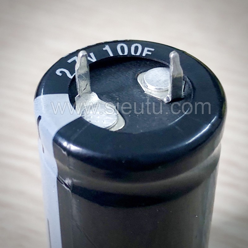 Siêu tụ điện 100F 2.7V xả 40A - Super Capacitor 2.7V 100F