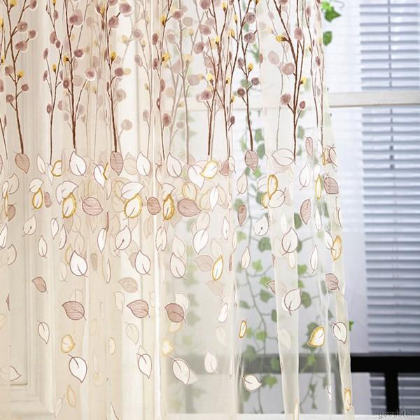Rèm cửa sổ vải tuyn hoa văn lãng mạn