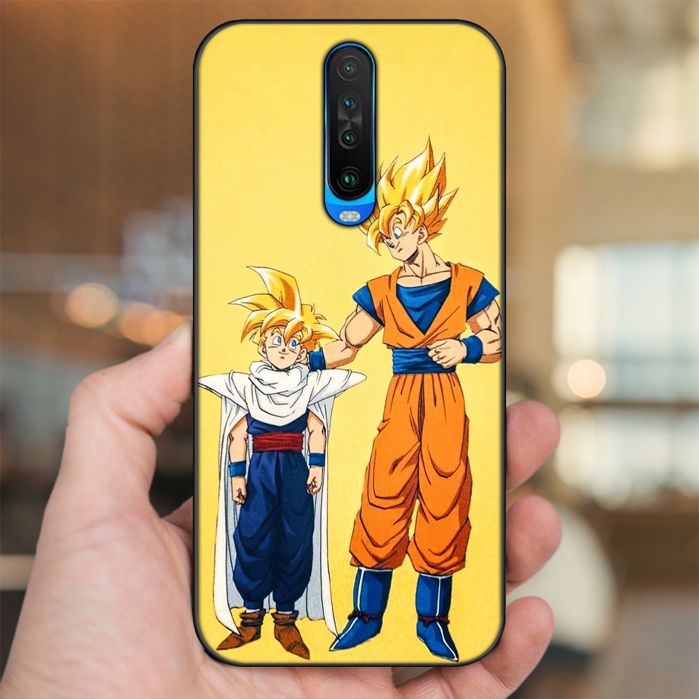 Ốp lưng Xiaomi K30 viền đen in hình Gohan Dragon Ball