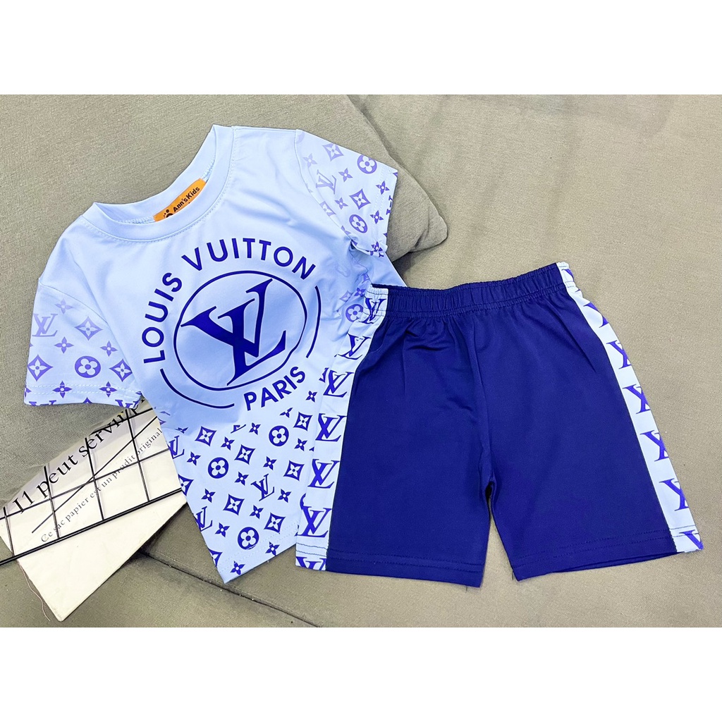 Đồ bộ bé trai size đại 22-40kg thun lạnh thể thao Jennie kids J500