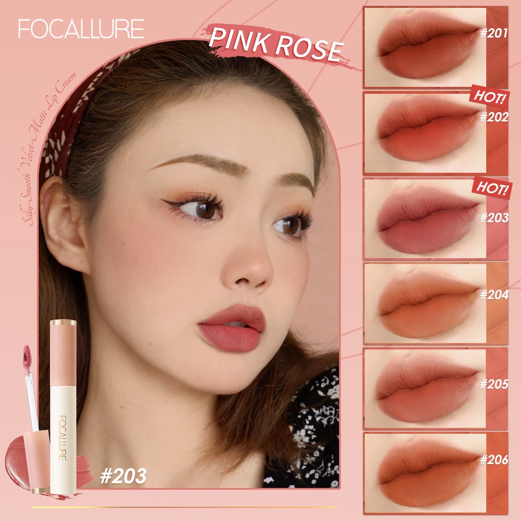 [Hàng mới về] Son kem Focallure tông nhung lì mềm mại