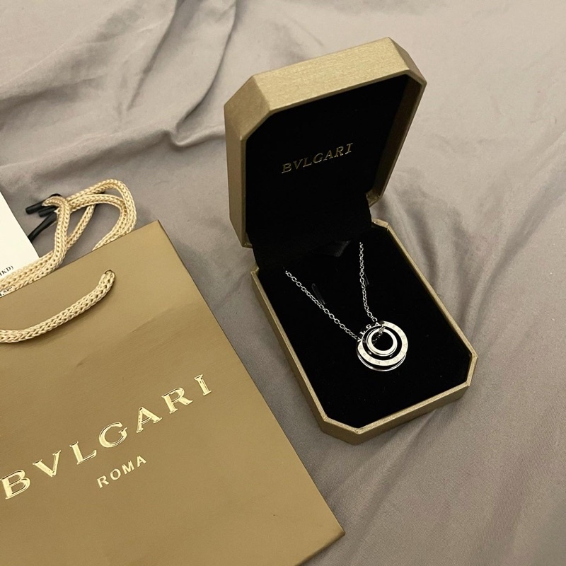 Ảnh thật Dây chuyển .BVLGARI. 1:1 full bill full box