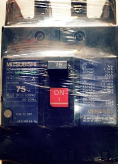 CB 3pha (nội địa) MITSUBISHI 75A (Model:NF 100-CP)