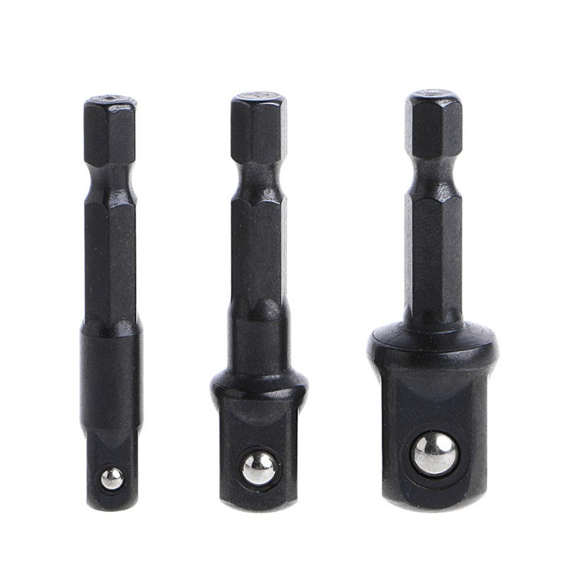 Bộ 3 thân mũi khoan lục giác cỡ 1/4 3/8 1/2 inch