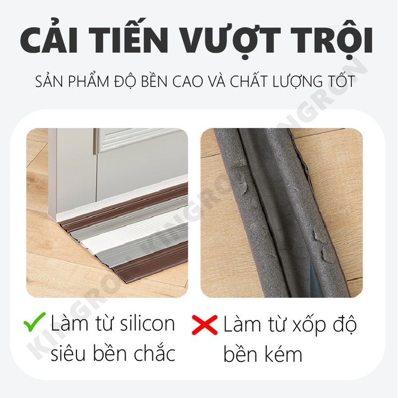 Nẹp xốp ZICZAC thế hệ mới chặn gió khe cửa chống thoát hơi gió điều hòa ⭐Thanh chống côn trùng đa năng KINGRON