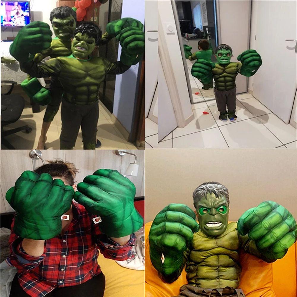 Găng Tay Bông Hóa Trang Hulk Dành Cho Các Bữa Tiệc Halloween