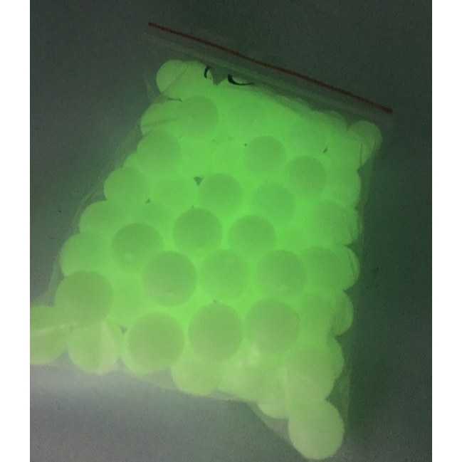 Set 100 Phao Câu Cá Dạ Quang 10mm