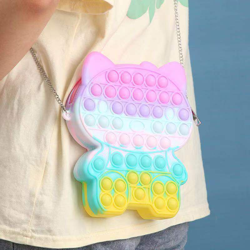 Pop It Túi Đeo Vai Đựng Đồ Chơi Hình Heo Thỏ Kỳ Lân Thỏ Melody Thỏ Dễ Phối Đồ Thời Trang Cao Cấp Dành Cho Nữ
