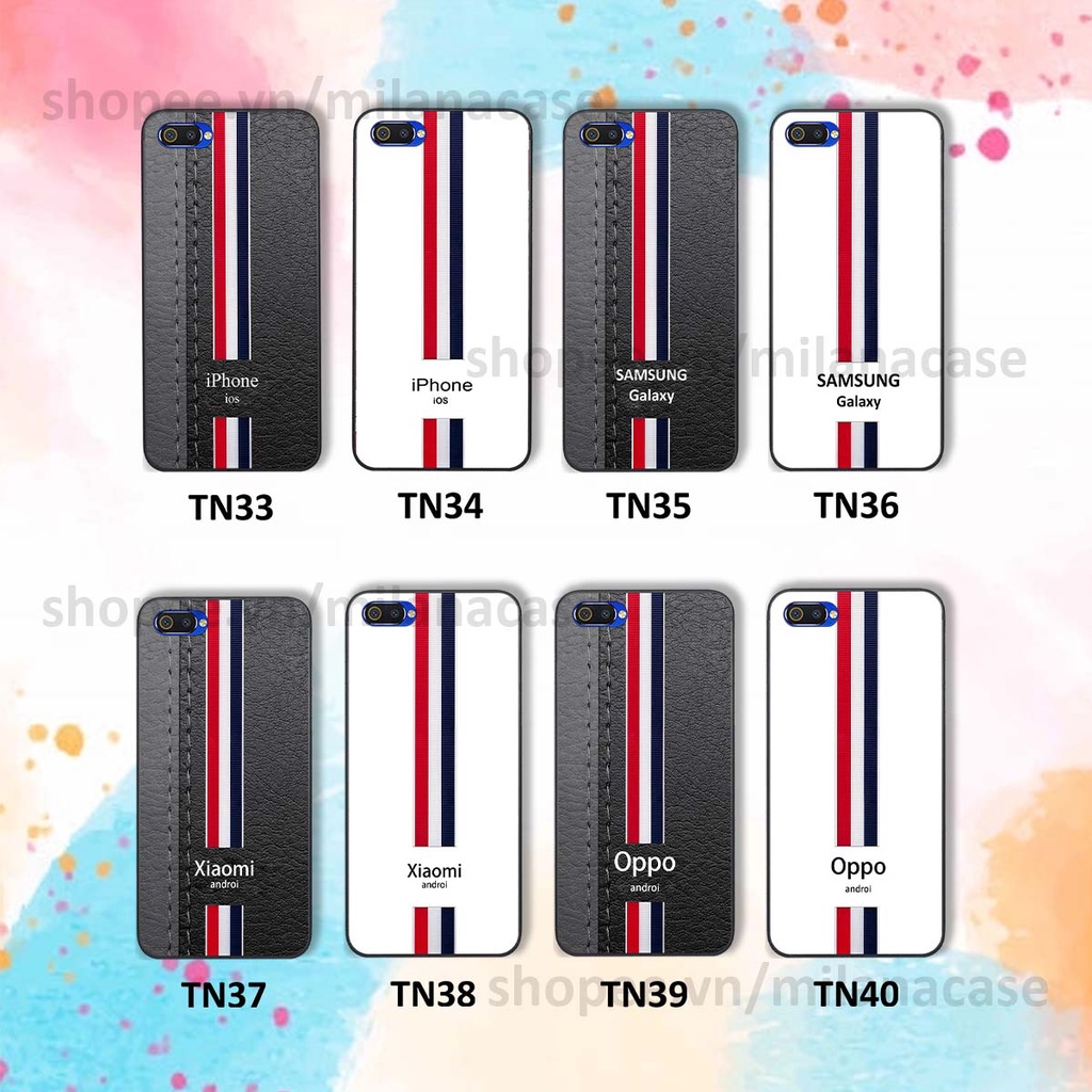 Ốp Realme C1 / C2 in giả da phong cách thể thao, cá tính, thời trang