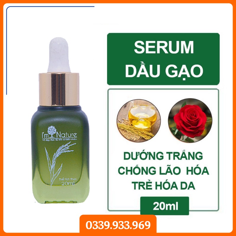 (TẶNG QUÀ) Serum Dầu Gạo & Collagen I’m Nature - Dưỡng Da Trắng Sáng Và Mờ Thâm 20ml