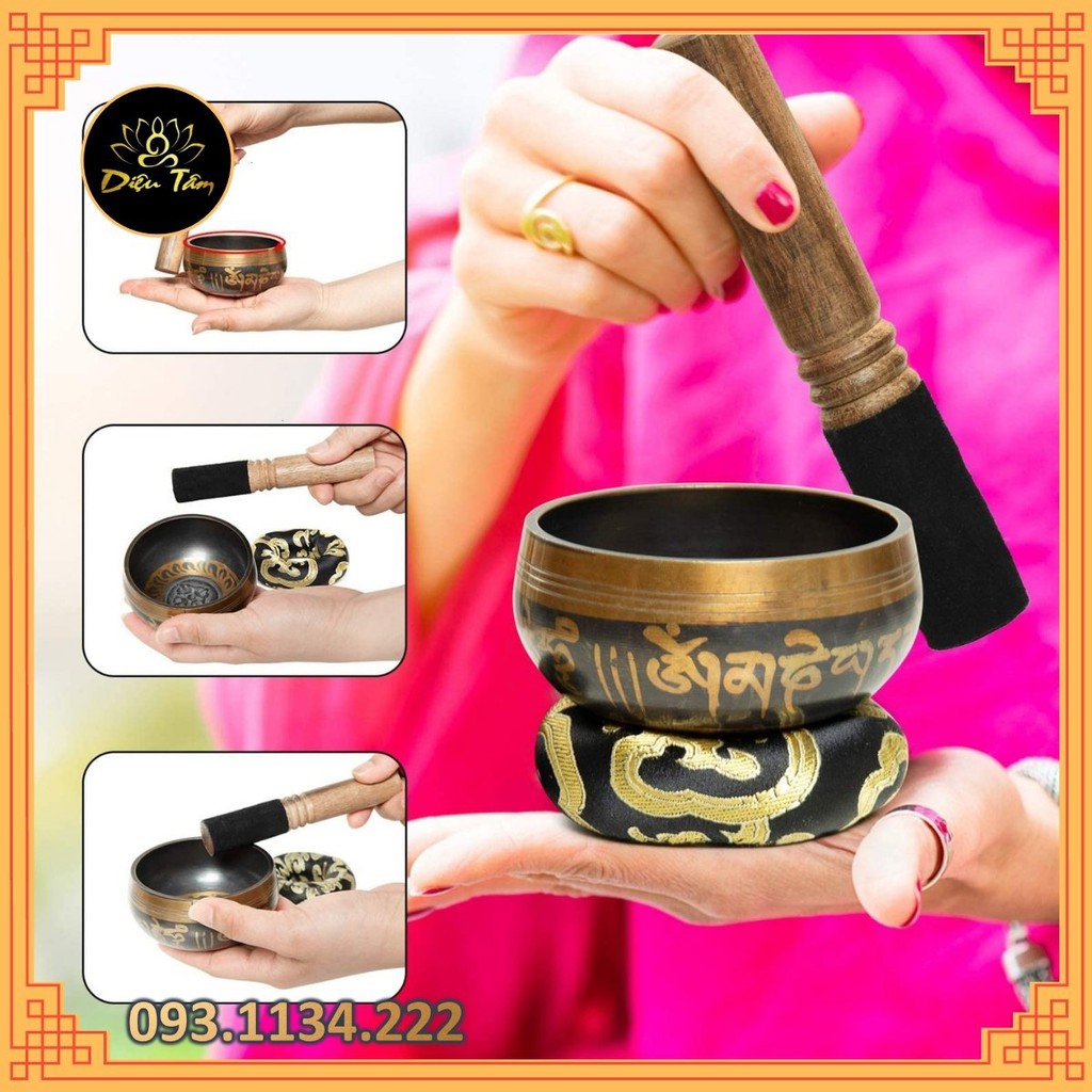 Chuông xoay Thiền Tây Tạng size 8cm -17,5cm chuông xoay