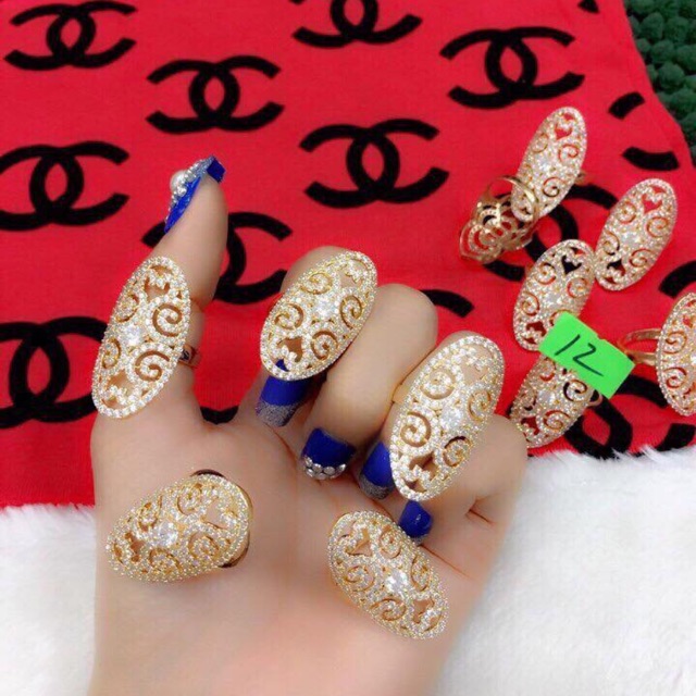 Nhẫn xi vàng 18k cao cấp Ab57 