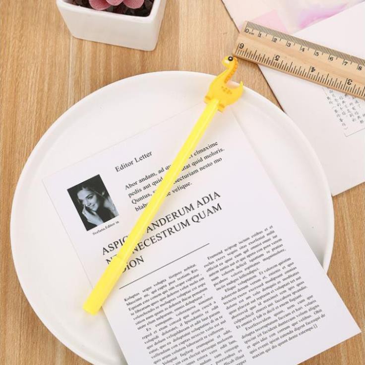 Bút Gel Nước Mực Đen KHỦNG LONG Nhiều Màu H16