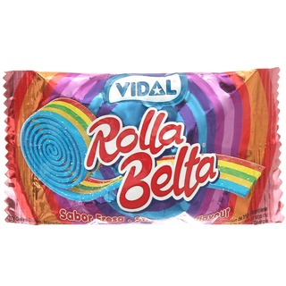 Kẹo cuộn cầu vòng Belta Vidal 19g