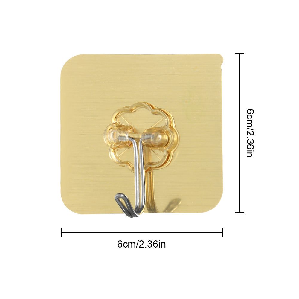 Set 10 móc treo đồ dính tường trong suốt đa năng