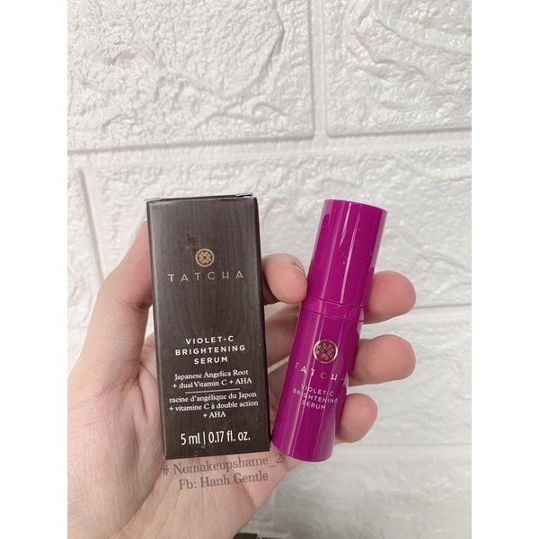 Tinh chất sáng da giảm thâm TATCHA VIOLET C BRIGHTENING SERUM 20% VITC + 10 % AHA