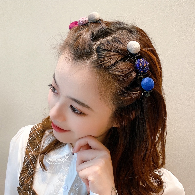 Kẹp tóc bện phong cách retro Hàn Quốc thiết kế đơn giản thời trang cho nữ