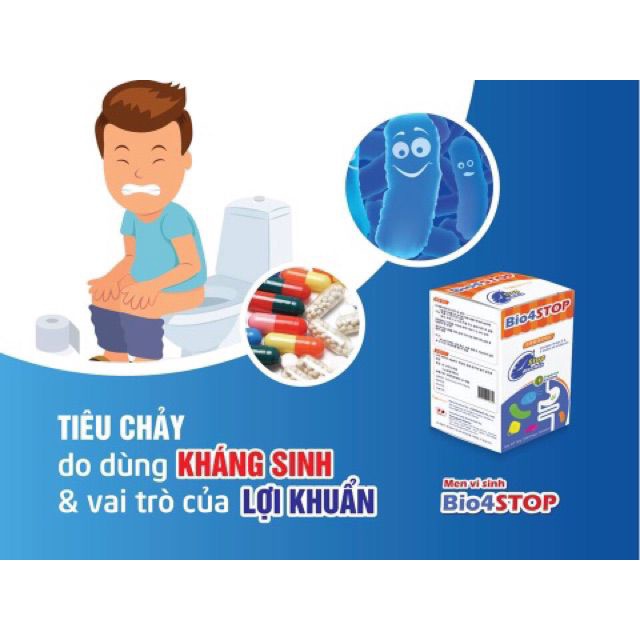 Men Vi Sinh Bio4stop 30 gói Giúp Bé Cân Bằng Hệ Tiêu Hóa Hết Táo Bón Rối Loạn Đường Ruột