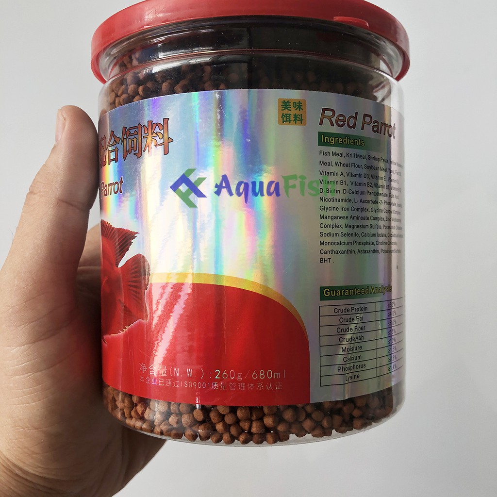 Thức Ăn Cho Cá Hồng Két Red Parrot Hộp 260g