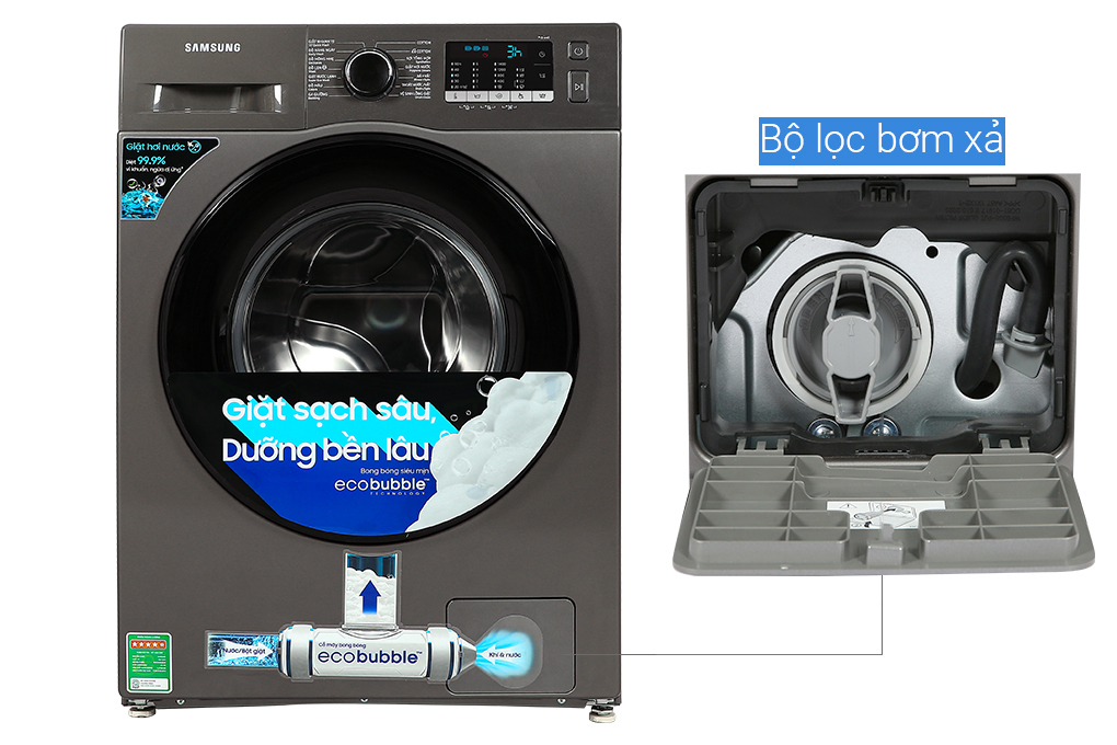 Máy giặt Samsung Inverter 9.5 kg WW95TA046AX/SV - Miễn phí lắp đặt