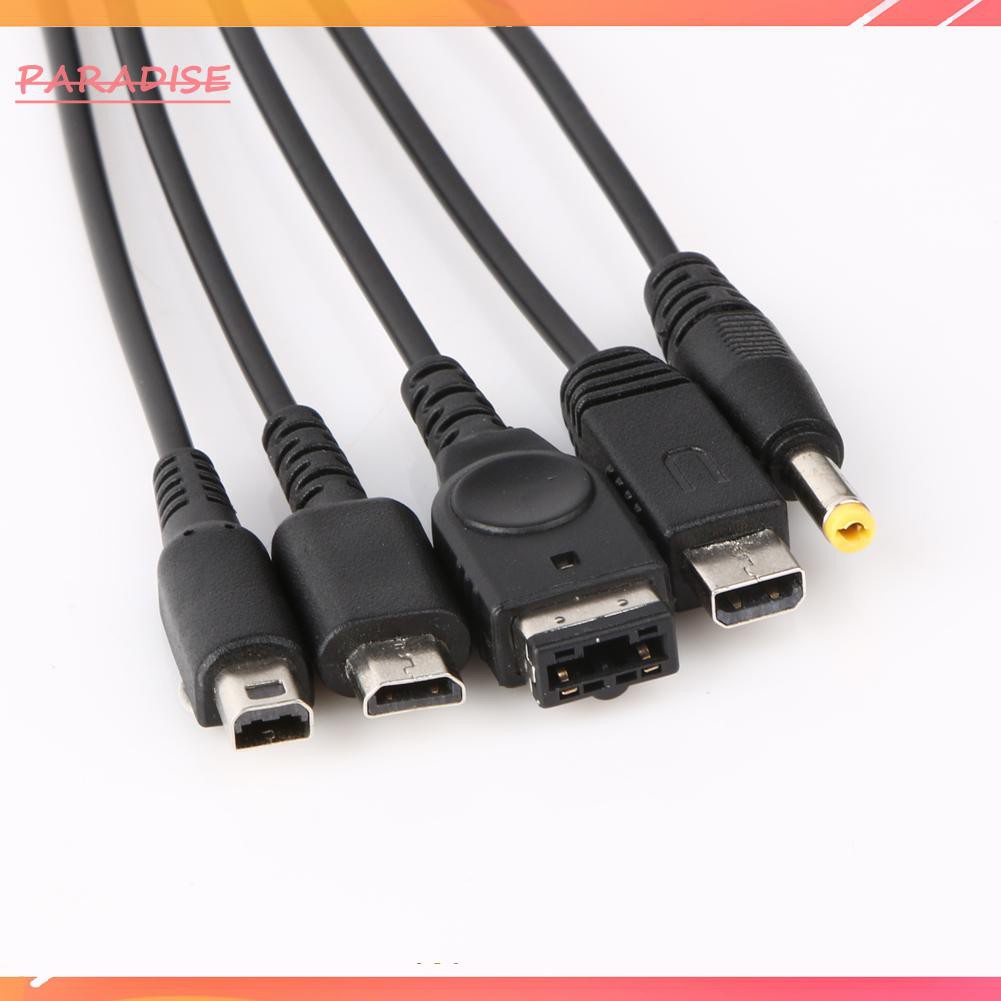 Dây Cáp Sạc Usb 5 Trong 1 Cho Nintendo Ndsl / Nds Ndsi Xl 3ds