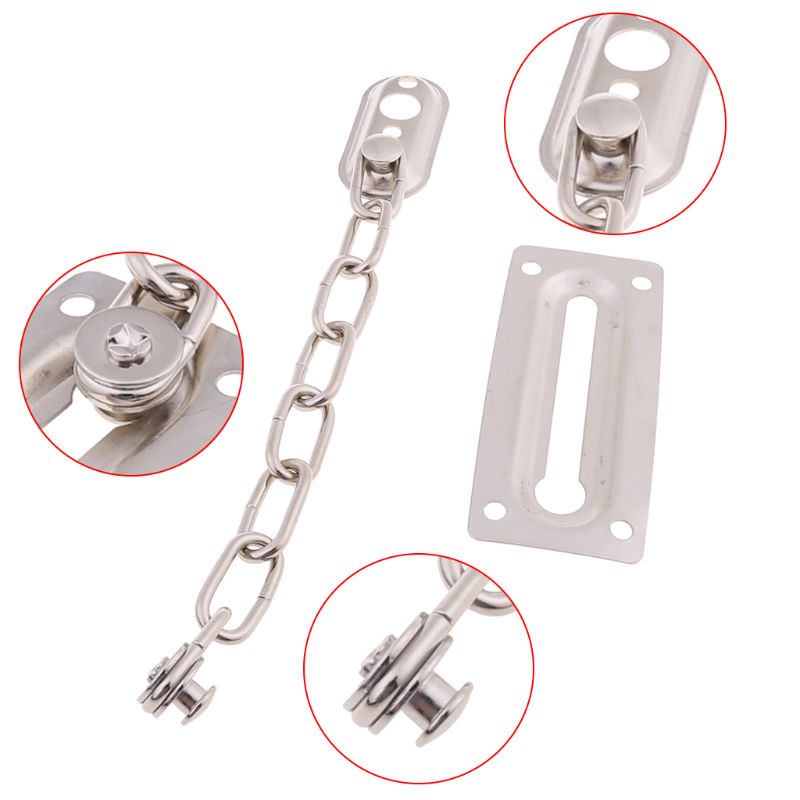 Chốt Khóa Cửa Bằng Thép Không Gỉ Chống Trộm Tiện Dụng Cho Gia Đình / Khách Sạn