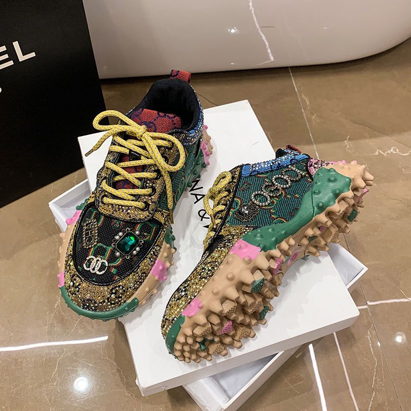 Giày Thể Thao Tăng Chiều Cao 4cm Chống Trượt Thời Trang Mùa Hè 2023 Dành Cho Nữ