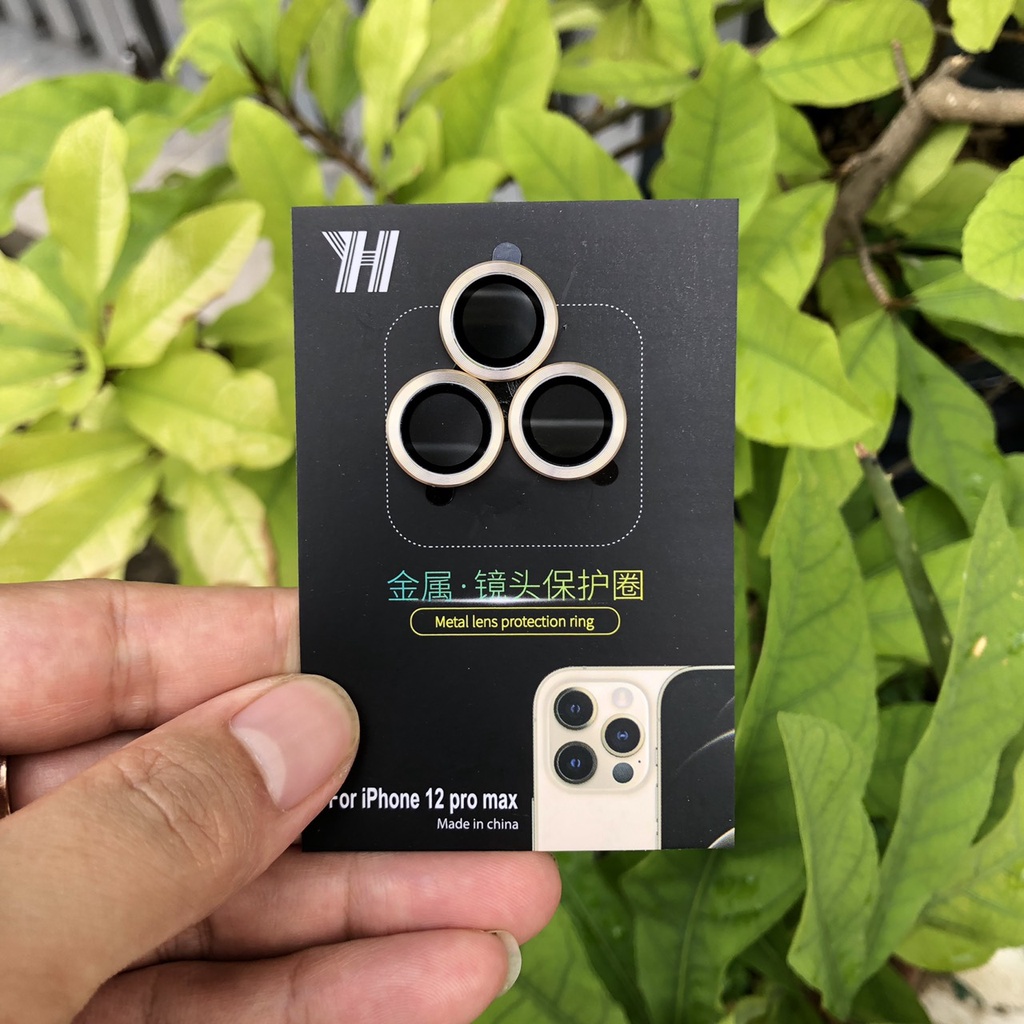 Vòng Bảo Vệ Camera Cho iP12Pro Max -  - Chống Bụi, Hạn Chế Vân Tay và Mờ Camera.