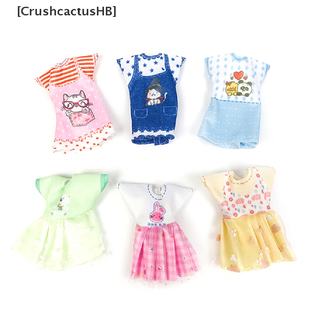 [CrushcactusHB] New 16cm Universal Bjd Doll Clothing Accessories 1/12 Fashion Dress Suit Dress Hot Sell