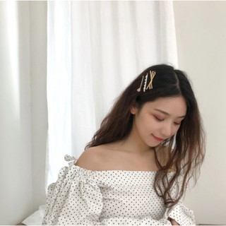 Kẹp tóc nơ phong cách hàn quốc dễ thương