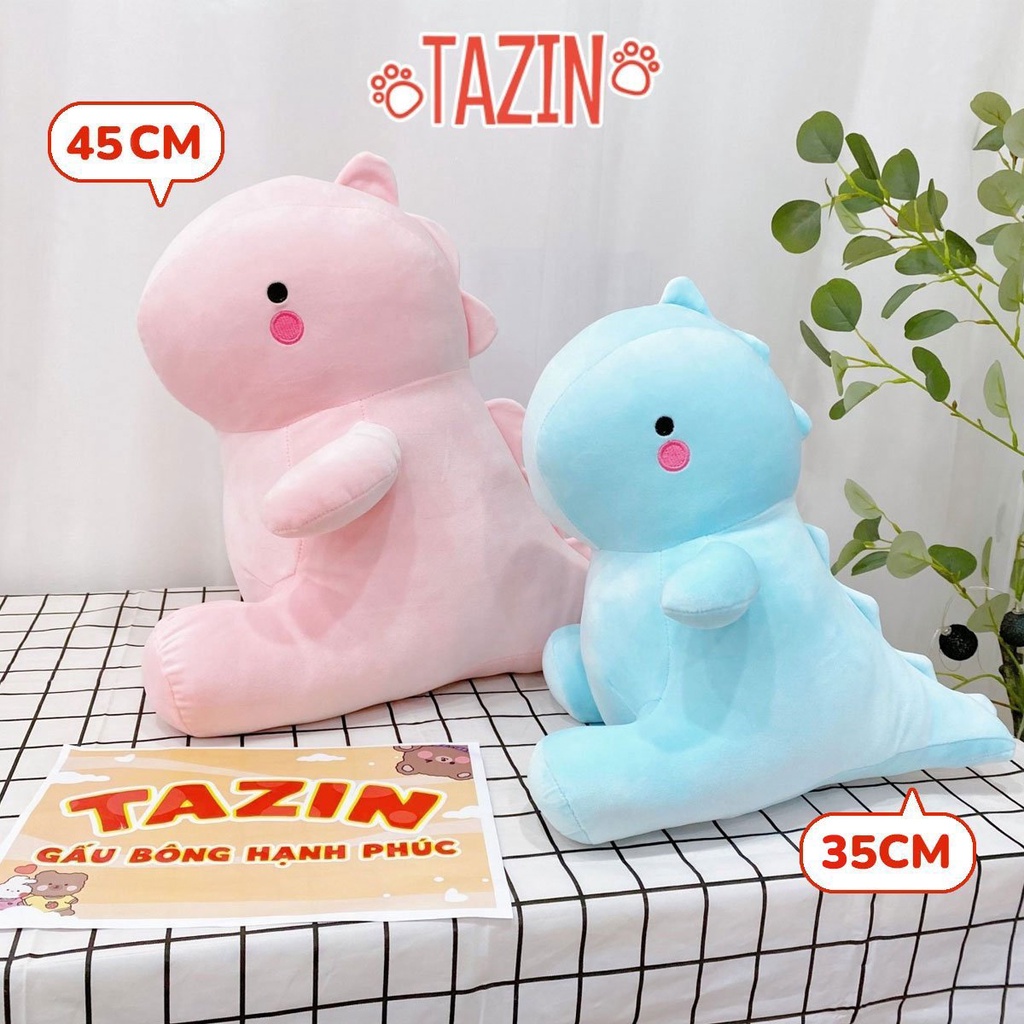 [Mã LIFEXANH03 giảm 10% đơn 500K] Gấu bông khủng long baby má hồng, khủng long bông mềm mịn cao cấp TAZIN