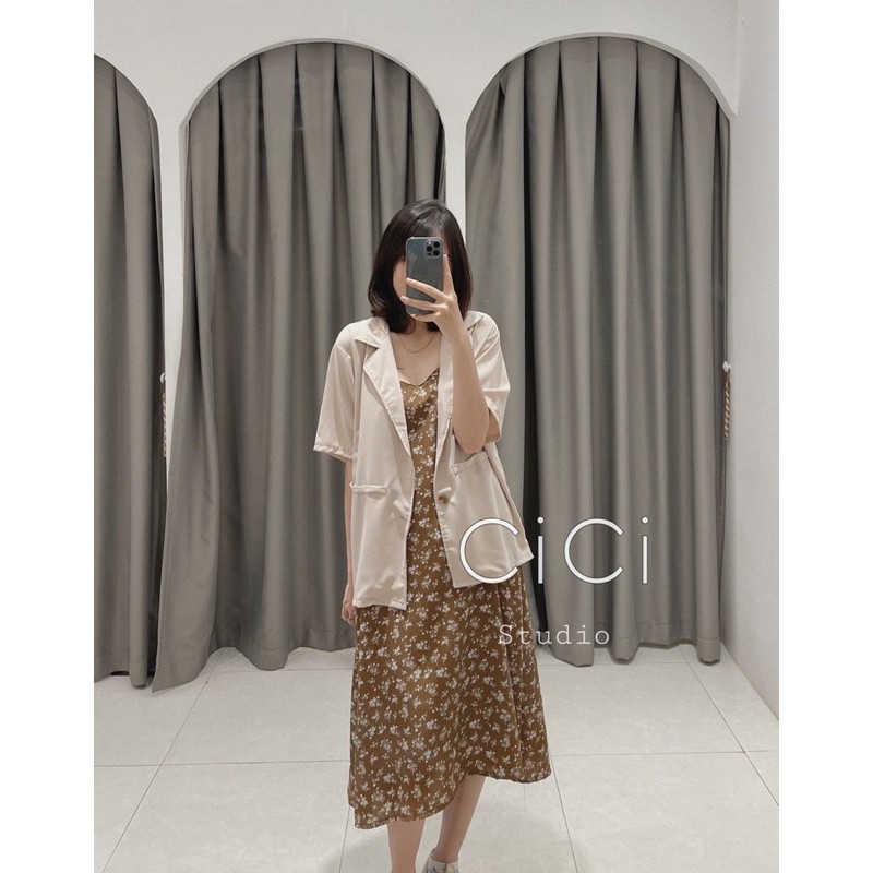 Set váy hoa kèm blazer CICISTUDIO
