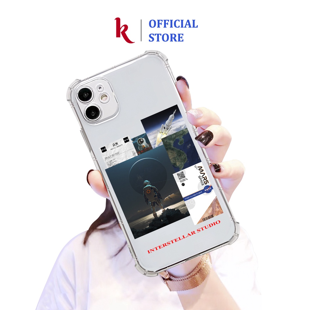 Ốp lưng iphone Nasa việt viền vuông chống sốc bảo vệ bo camera 13 pro max 11 12 promax mini 6 6s 7 8 plus x xr xs