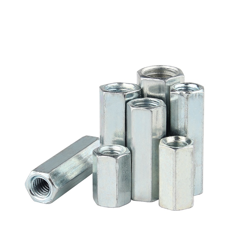 Đai Ốc Lục Giác Nối Dài Mạ Kẽm M3M4M5M6M8M10 Chuyên Dụng