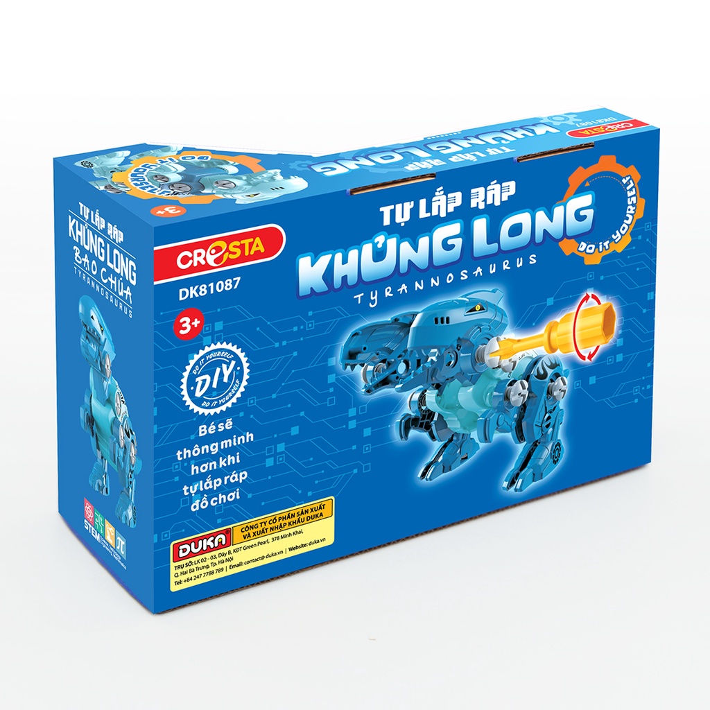 Đồ Chơi Duka Tự Lắp Ráp Khủng Long - Khủng Long Bạo Chúa - DK81087