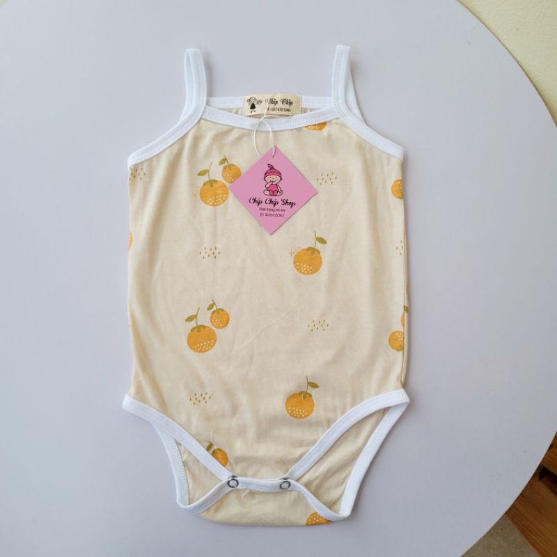 Body hai dây cho bé gái chất liệu cotton Hàn mềm mát cho bé từ 3 -18 tháng Chíp chíp shop